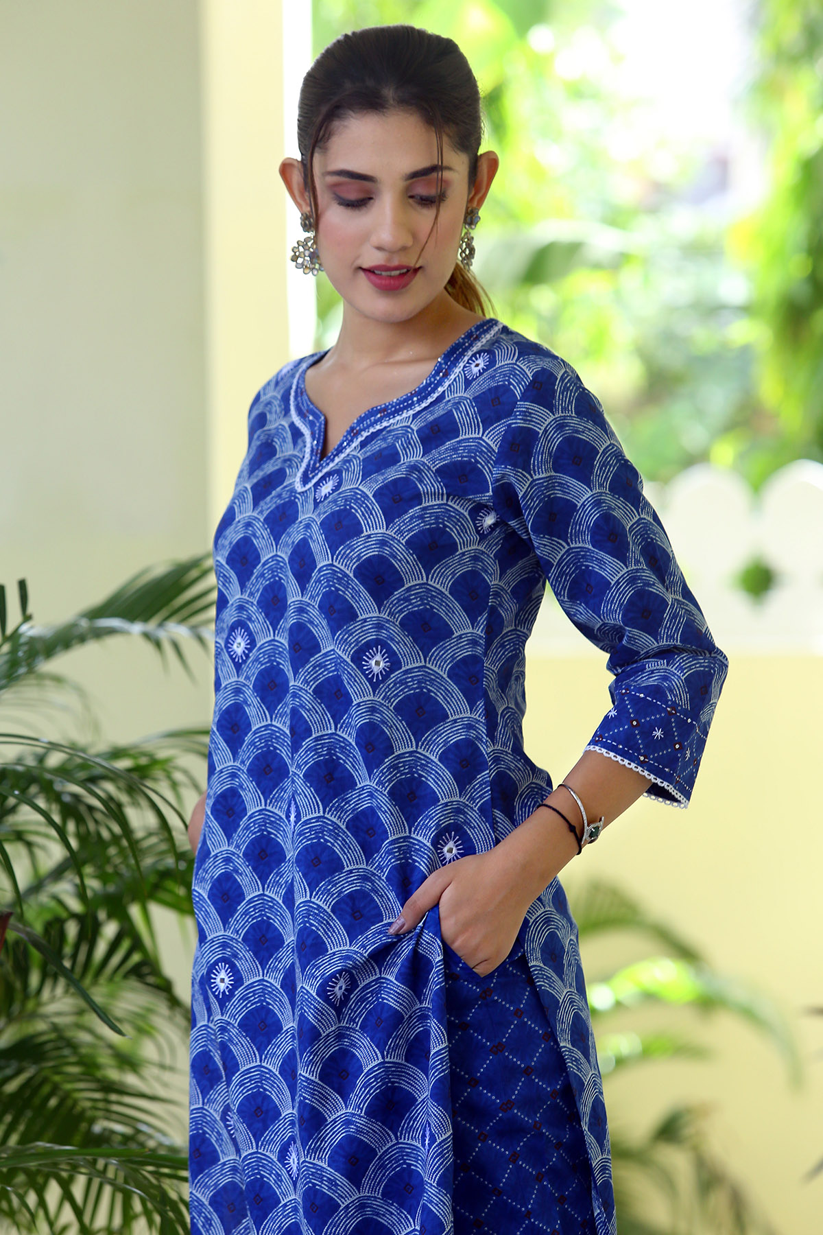 Shell Blue Kurta